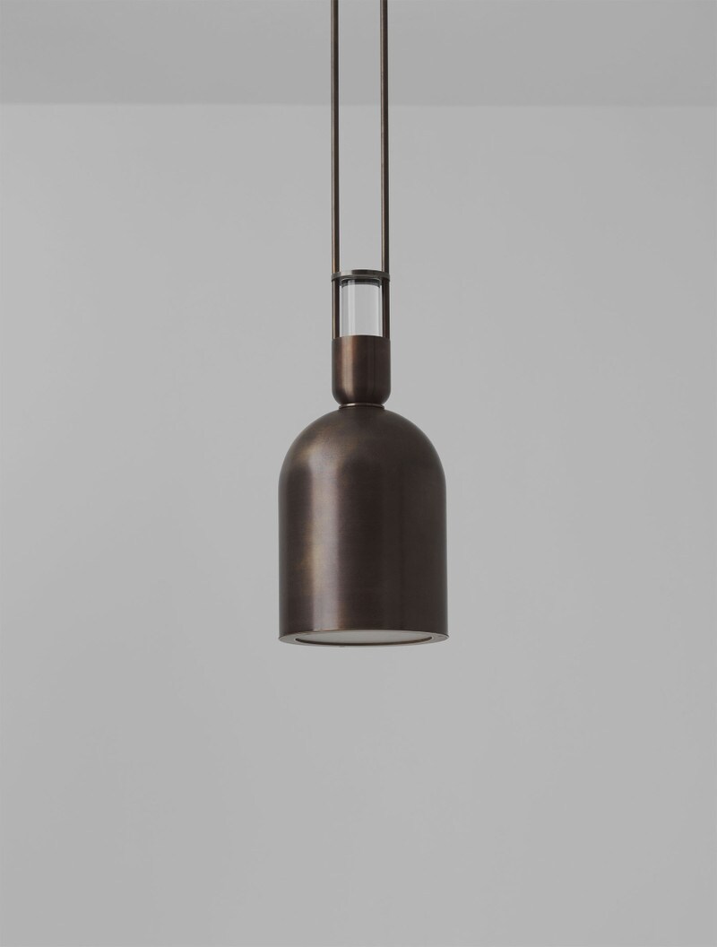 Aria 08" Pendant shown in Bronze